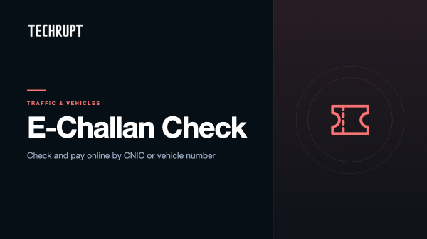 E-Challan check online in Pakistan – TechRupt cover
