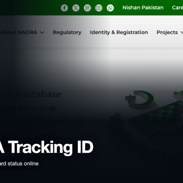 NADRA Tracking ID check in Pakistan – TechRupt cover