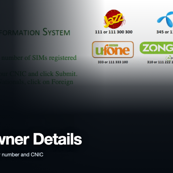 SIM Owner Details in Pakistan – TechRupt cover